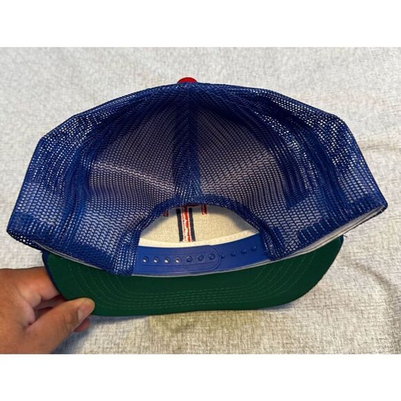 Texas Rangers Sports Specialty Snapback Mesh Trucker Blue Red Hat Cap New - Picture 4 of 5